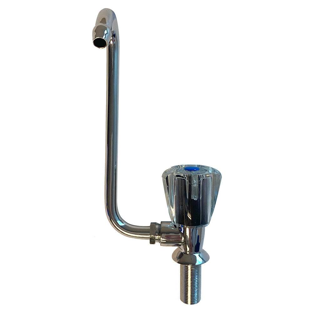 Scandvik Folding Cold Water Tap, Chrome Plated Brass