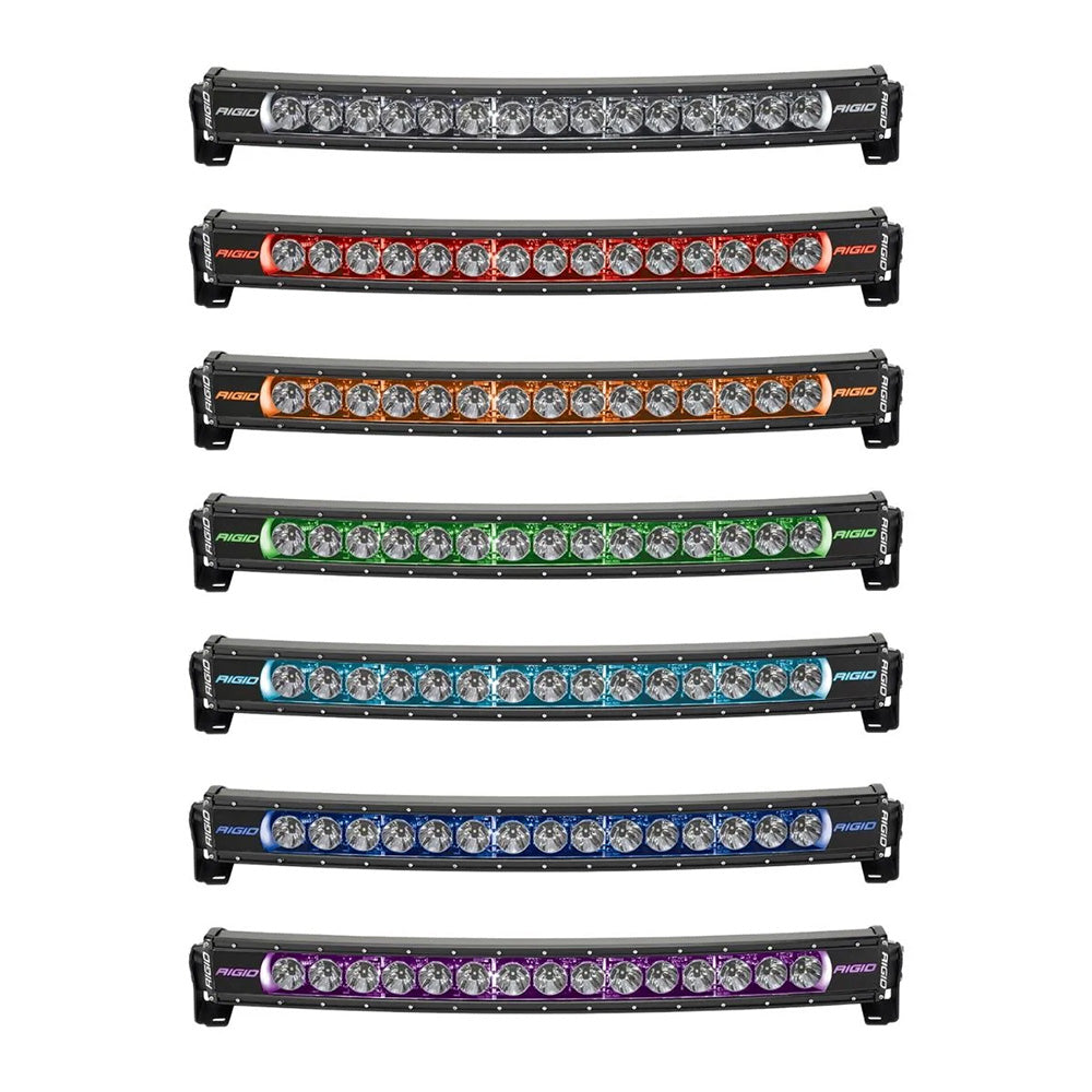 RIGID Industries Radiance+ Curved 30" LED Light Bar, Spot-Driving, RGBW