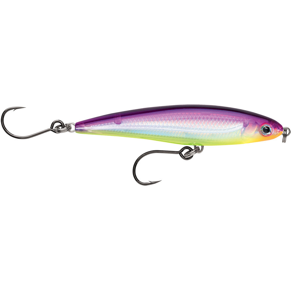 Rapala X-Rap® Twitchin' Minnow, 4" 1/2 oz, Purple Chartreuse