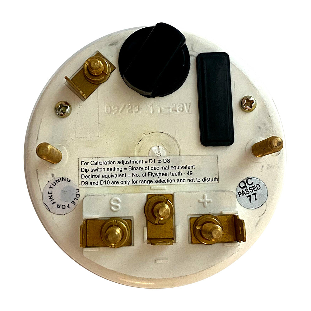 VDO Cockpit International Gen II Tachometer with Hourmeter, 4000 RPM, 85mm