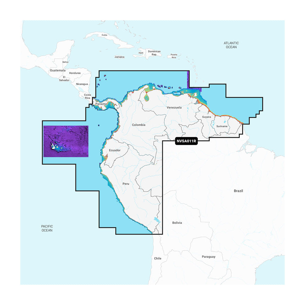 Garmin Navionics Vision+™ NSSA011R South America (North)
