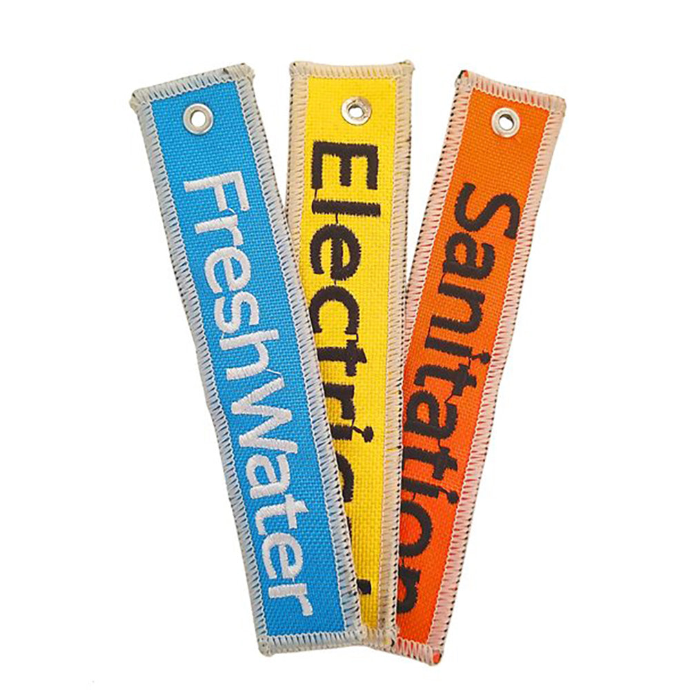 Camco RV Utility Bag w/Sanitation, Fresh Water & Electrical Identification Tags