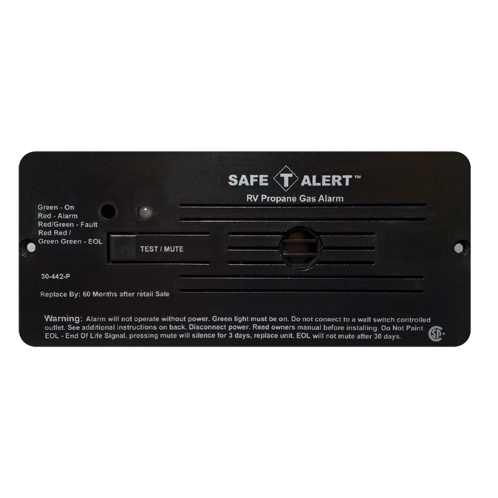 Safe-T-Alert 30 Series RV Propane Alarm, 12V Black – UL Listed & RVIA Compliant