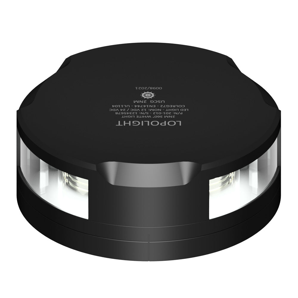 Lopolight Masthead/360-Degree Light, 3NM, Black, 10-32VDC with FB Base