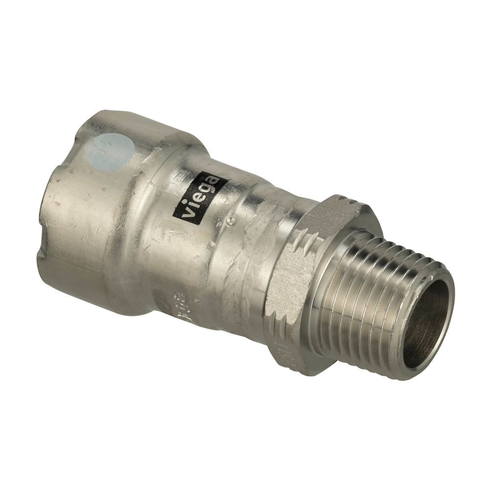 Viega MegaPress 316 FKM MPT Adapter, 1-1/4" x 1-1/4" – Marine Approved