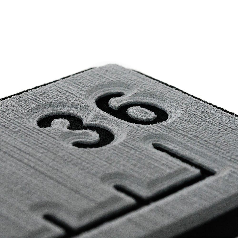 SeaDek 36" Routed Ruler - 6mm - Brushed Texture - Storm Grey/Black