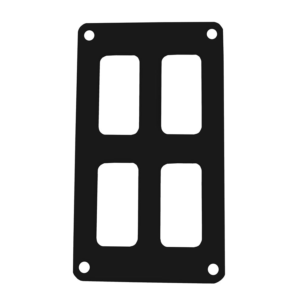 Pacer Switch Panel, 2-Switch 2-Row, 3" x 4.75" Marine Grade Aluminum