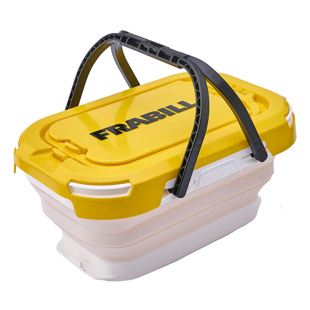 Frabill Collapsible Bait Bucket w/o Aerator, 6-Quart Capacity