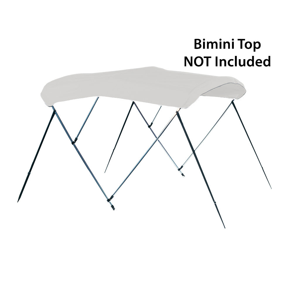 Carver by Covercraft 3-Bow Round Tube Bimini Top Frame, 6' L x 67"-72" W