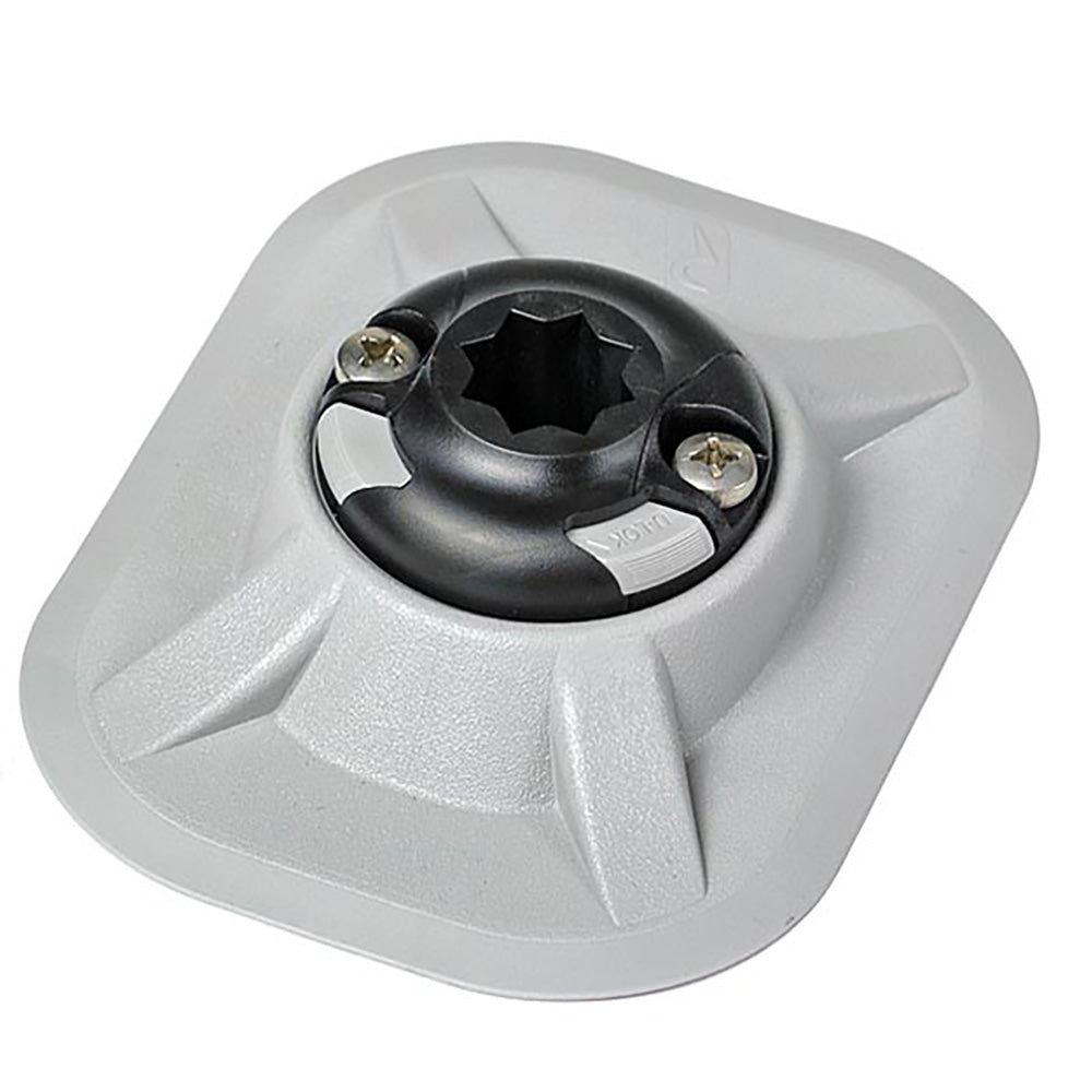 RAILBLAZA RibPort Base with 3M VHB Backing, 4.5x6 Inch – Grey