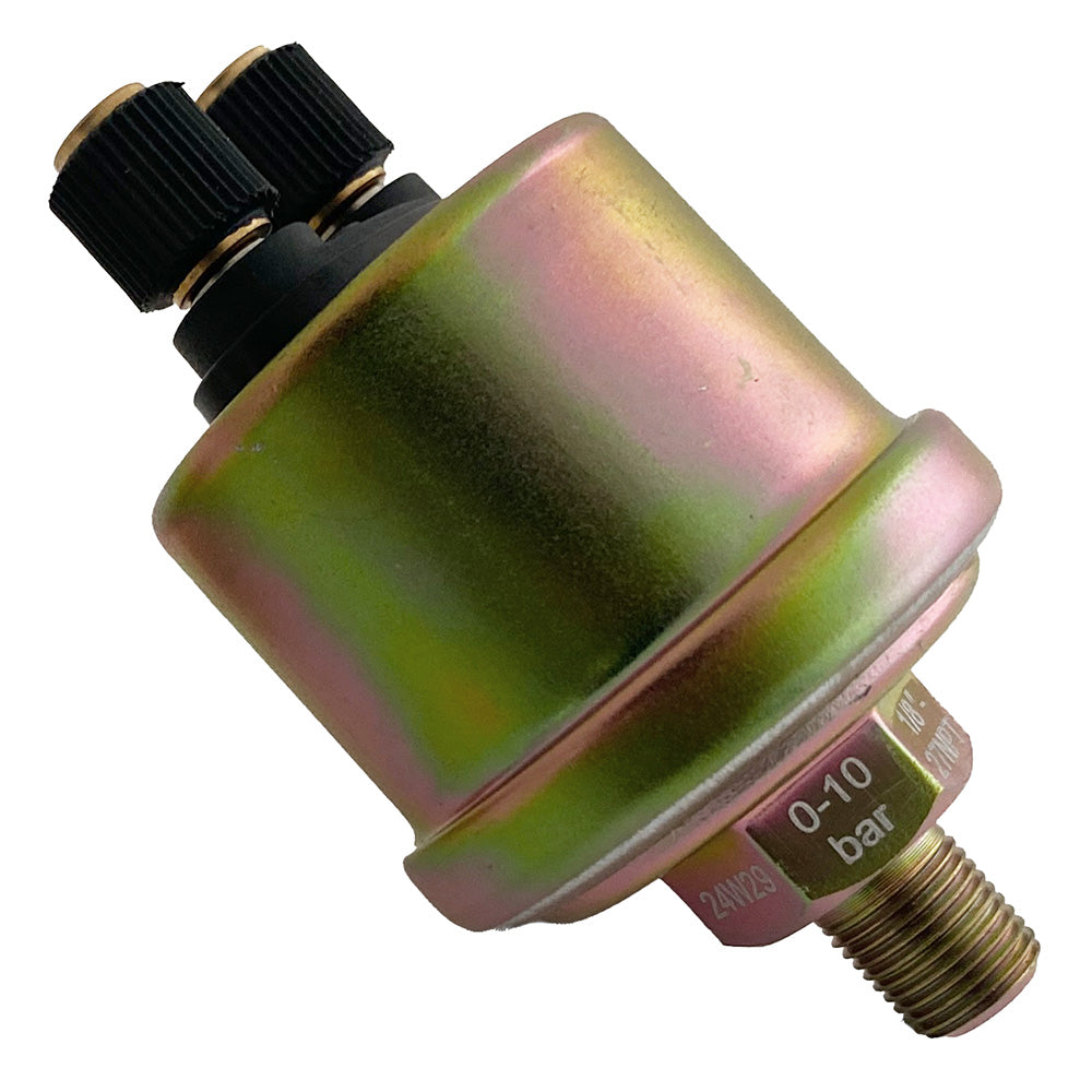Veratron Oil Pressure Sensor, 1/8"-27NPT, 10 Bar (Insulated Return)