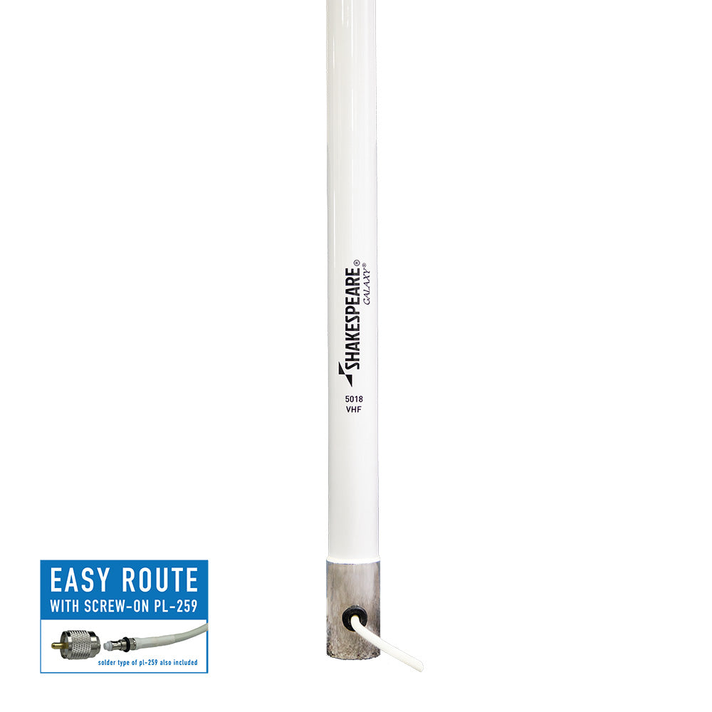 Shakespeare Galaxy 5018 VHF Marine Antenna, 15' 2" (9dB Gain)