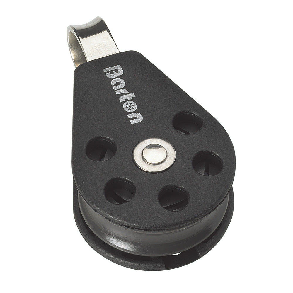 Barton Marine Size 3 45mm Plain Bearing Pulley Block, Single Fixed Eye