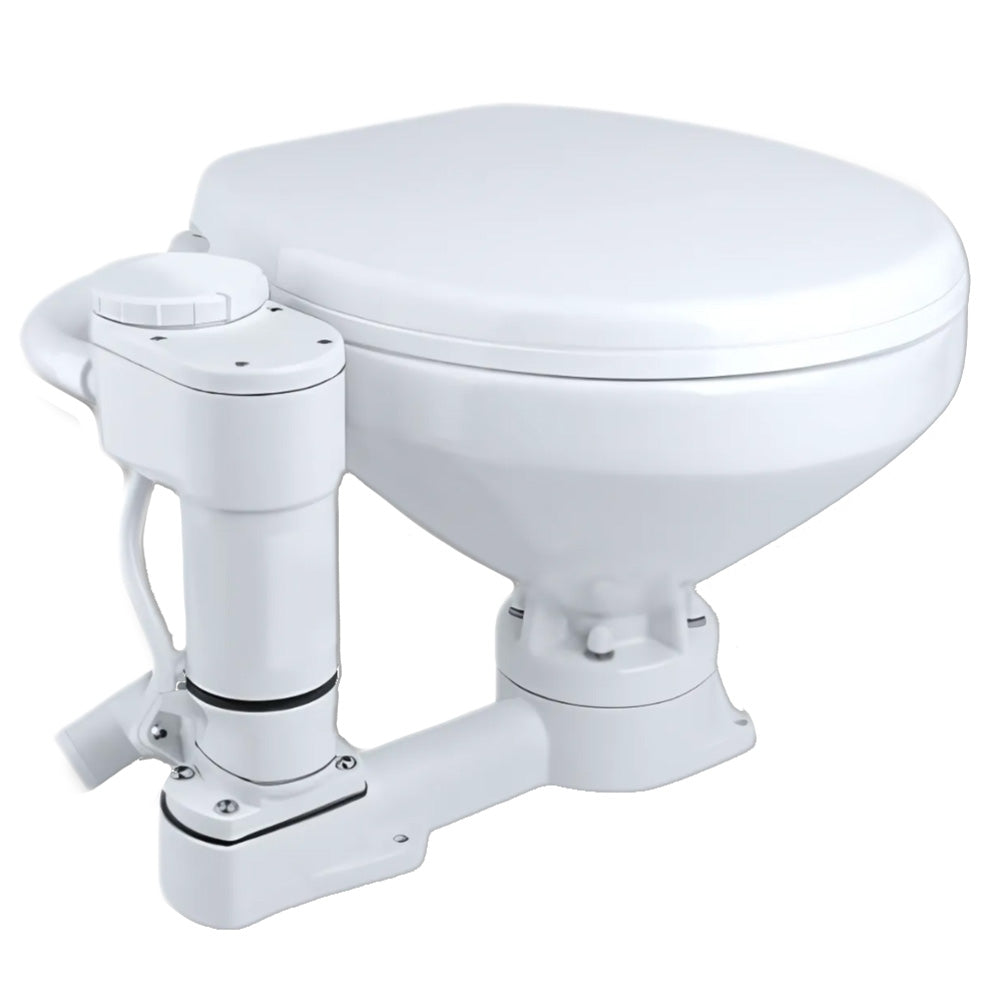 Commodore CM2RMT Electric Marine Toilet, Twist Flush, Regular Size, 12V