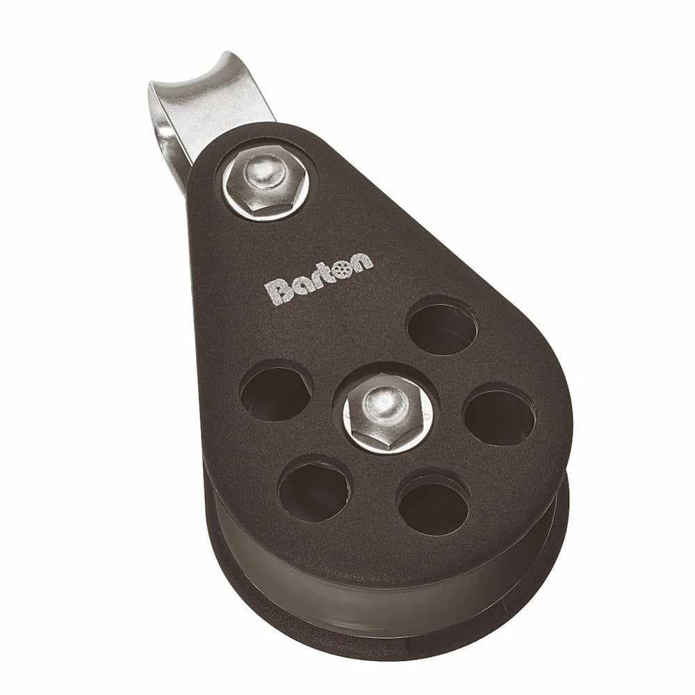 Barton Marine Size 5 54mm Plain Bearing Pulley Block Single Fixed Eye 12mm Rope