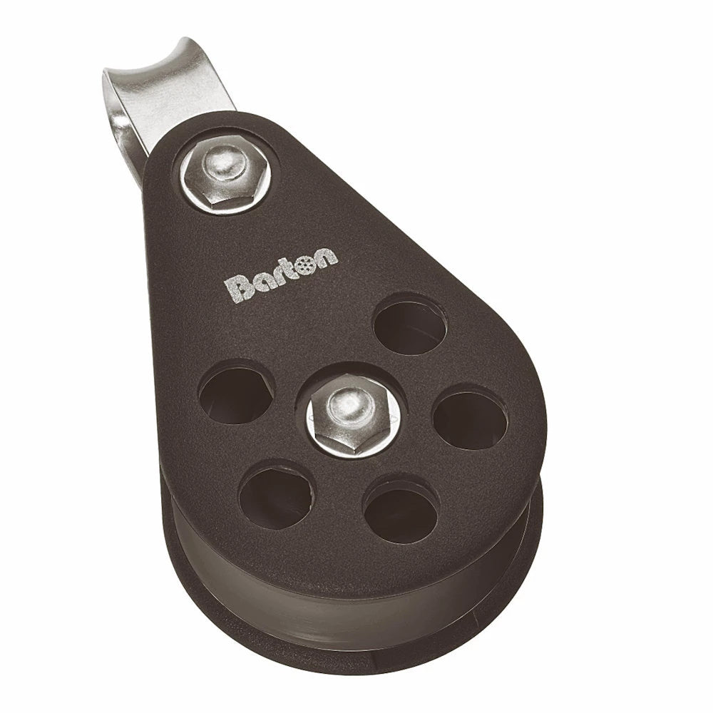 Barton Marine Size 6 64mm Plain Bearing Pulley, Single Block, Stainless Steel