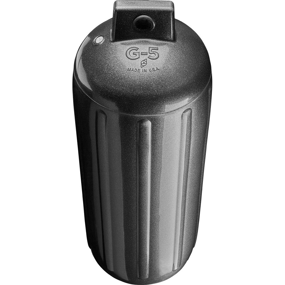 Polyform U.S. G-5 Twin Eye Boat Fender, 8.8" x 26.8" – Metallic Graphite