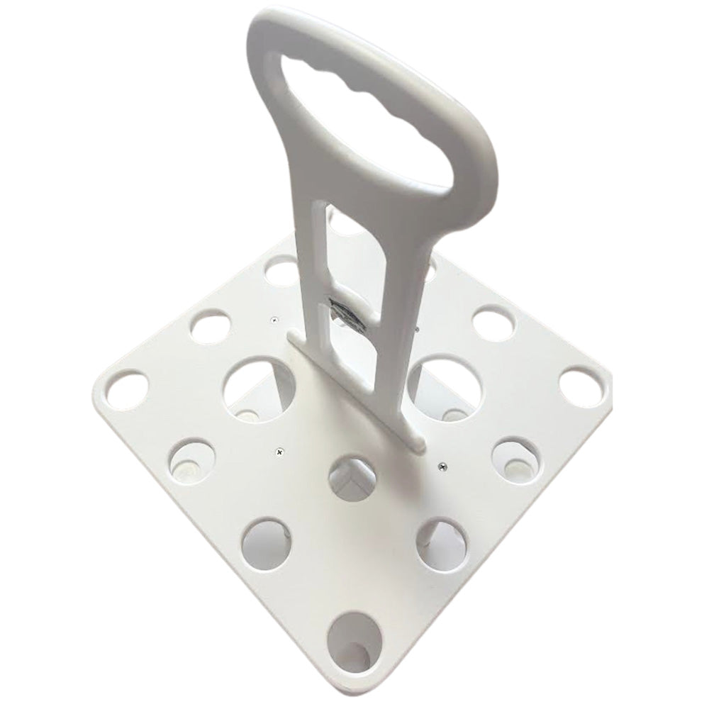 Deep Blue Marine V-12 Polymer Rod Rack, Holds 12 Rods – Marine-Grade Starboard