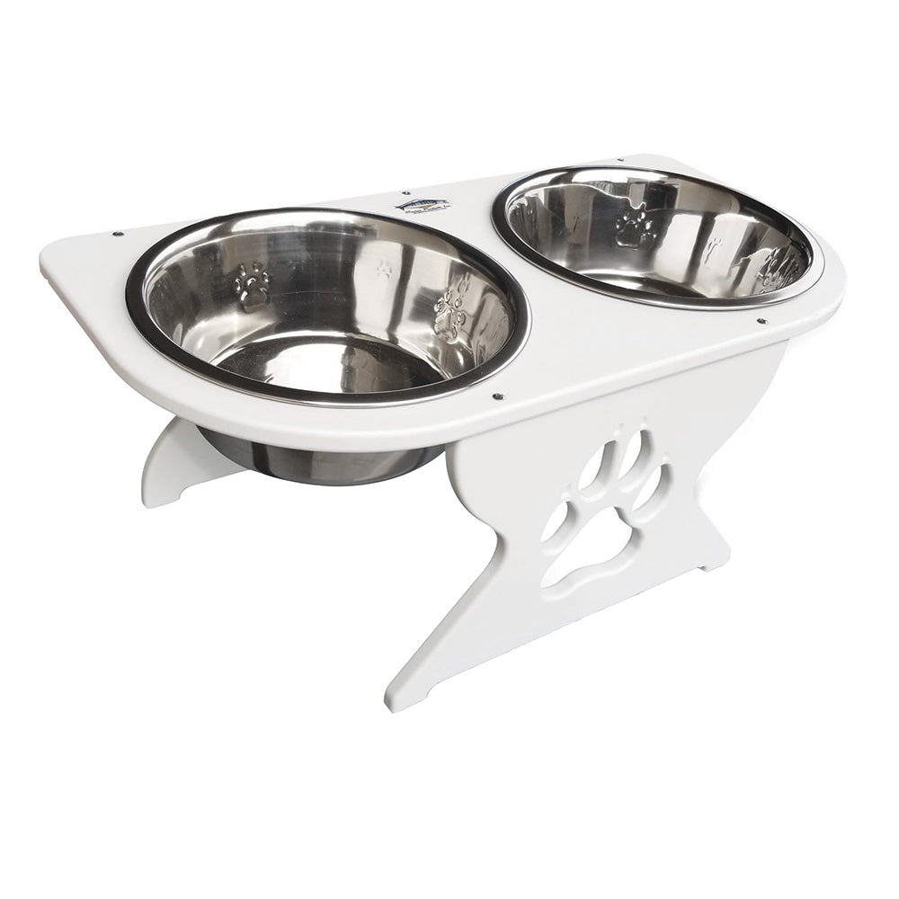 Deep Blue Marine DT-M Medium Starboard Dog Dish with 8-Inch Bowls - 8" Tall