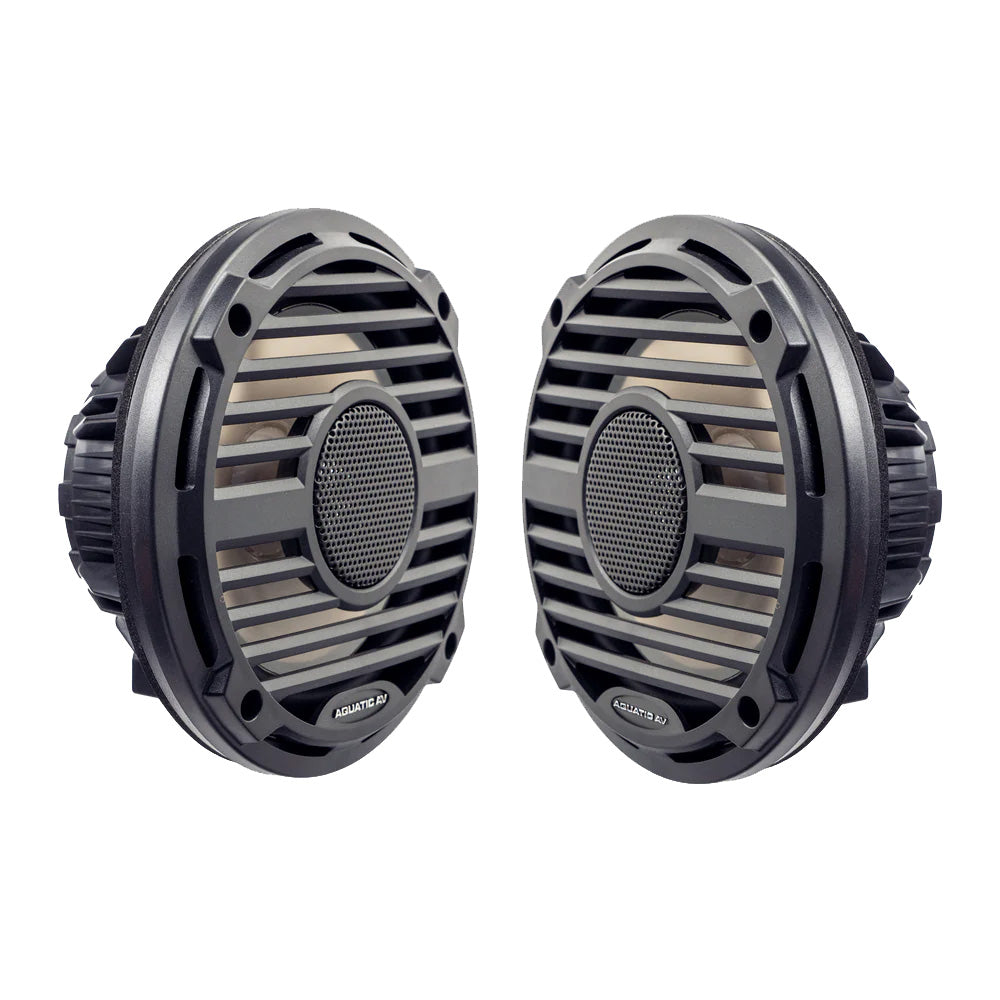 Aquatic AV PRO Classic 6.5-Inch RGB Marine Speakers, 120W Max, IP65 Rated