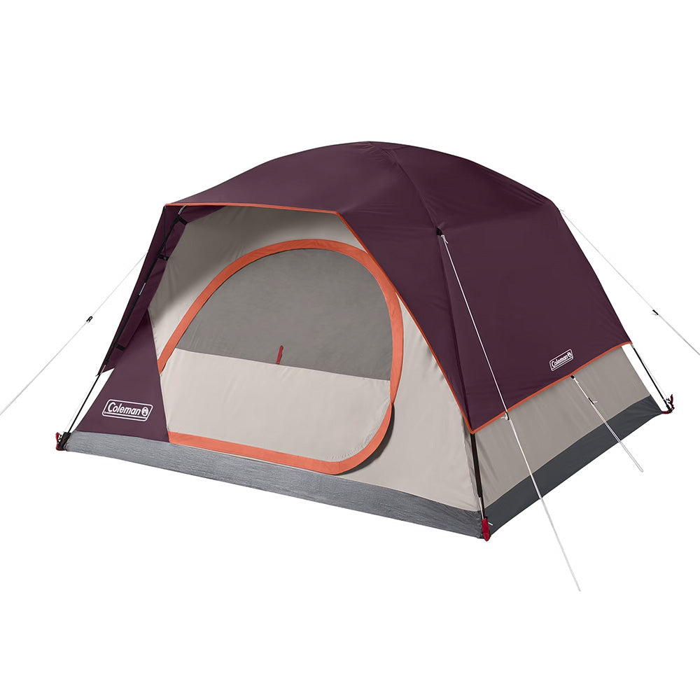 Coleman Skydome 4-Person Camping Tent, Blackberry - 3-Season