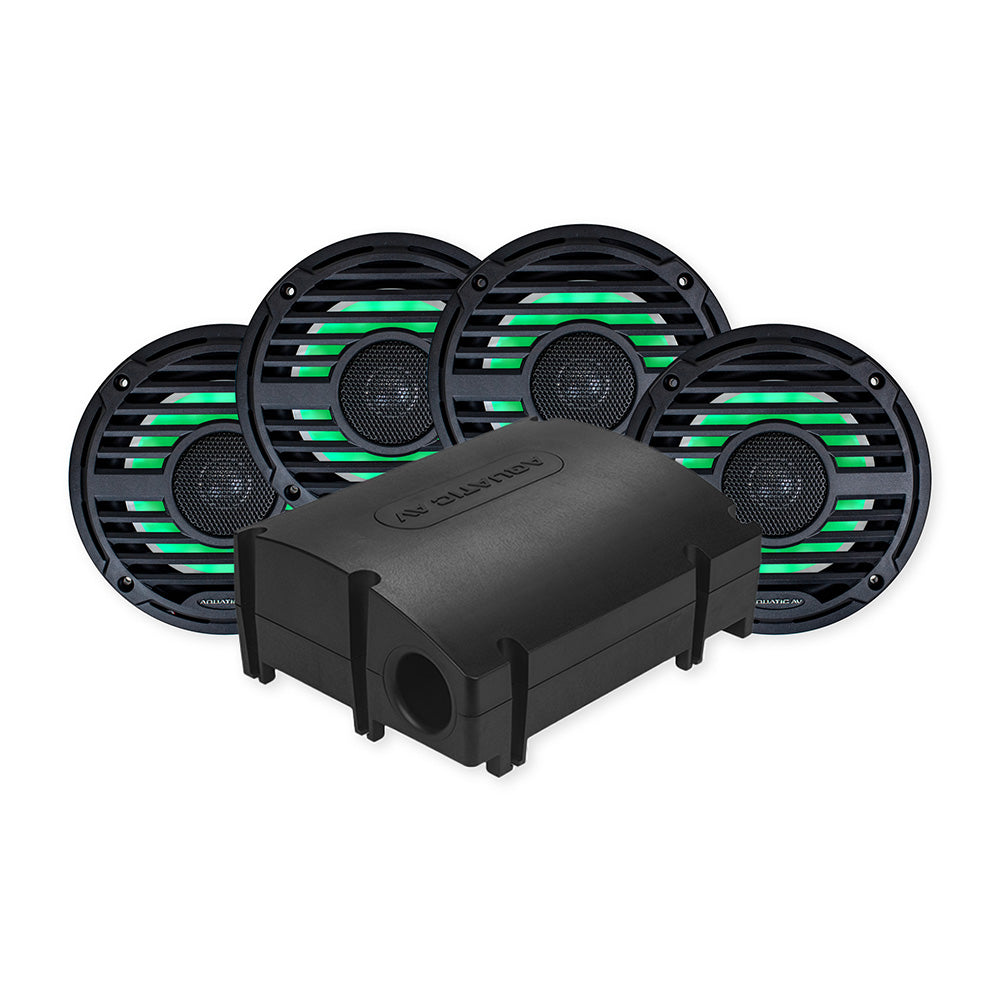 Aquatic AV PRO Classic Black Platinum Marine Audio Kit