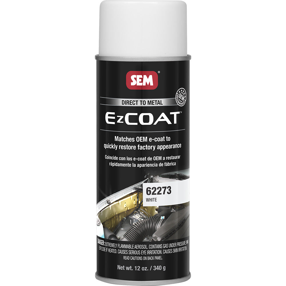 SEM Ez Coat™ Direct-to-Metal Coating, White, 16oz Aerosol – OEM Recommended