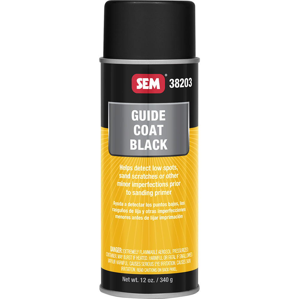 SEM Guide Coat, Black, 16 oz. Aerosol – Made in USA