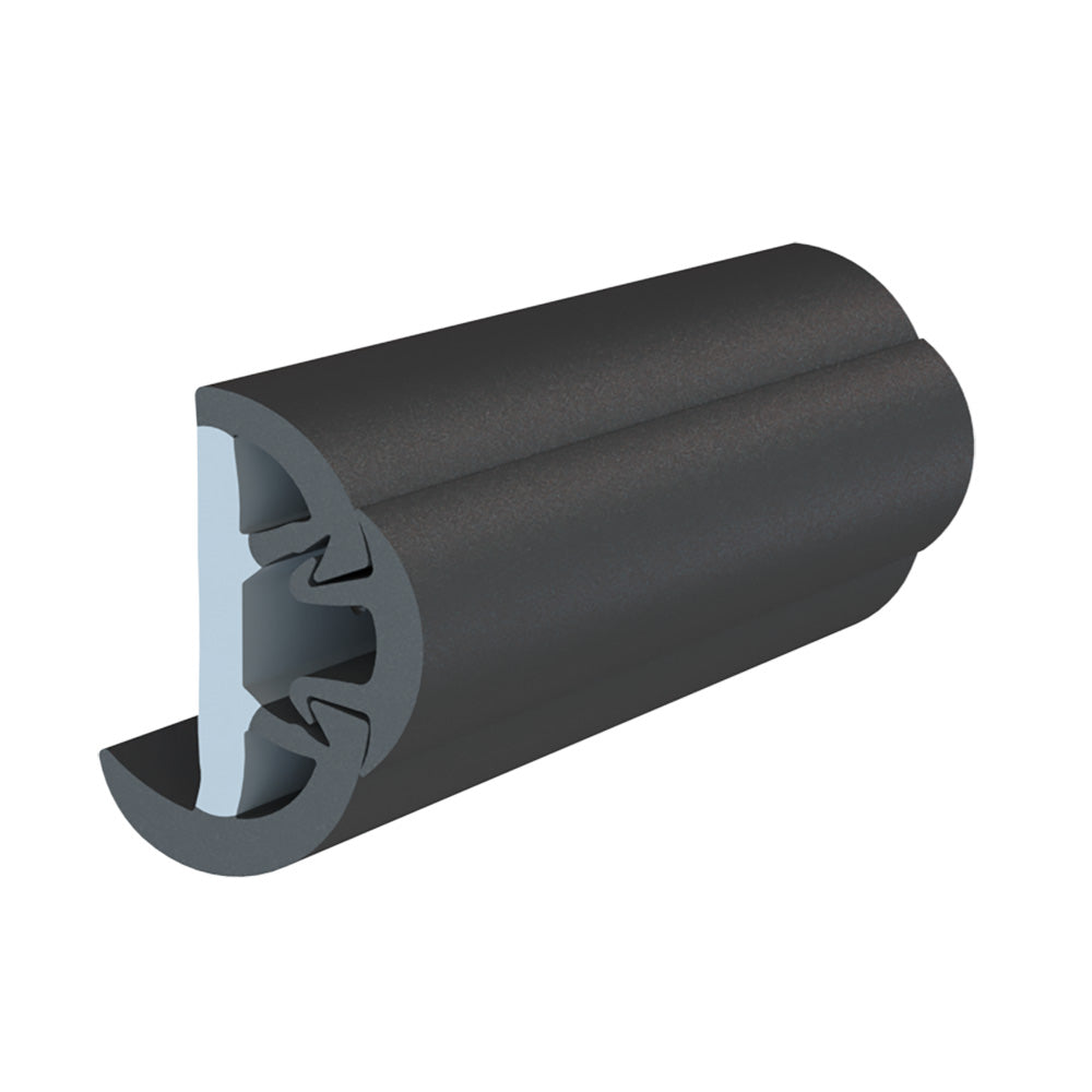 TACO Marine SuproFlex Rub Rail Kit - 2" x 1-1/4" x 80' Black