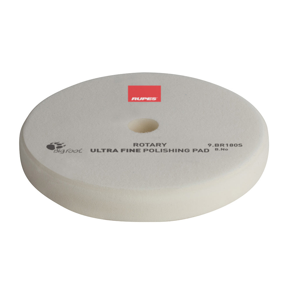 RUPES Rotary Ultra-Fine Polishing Foam Pad, White, 155/160 mm