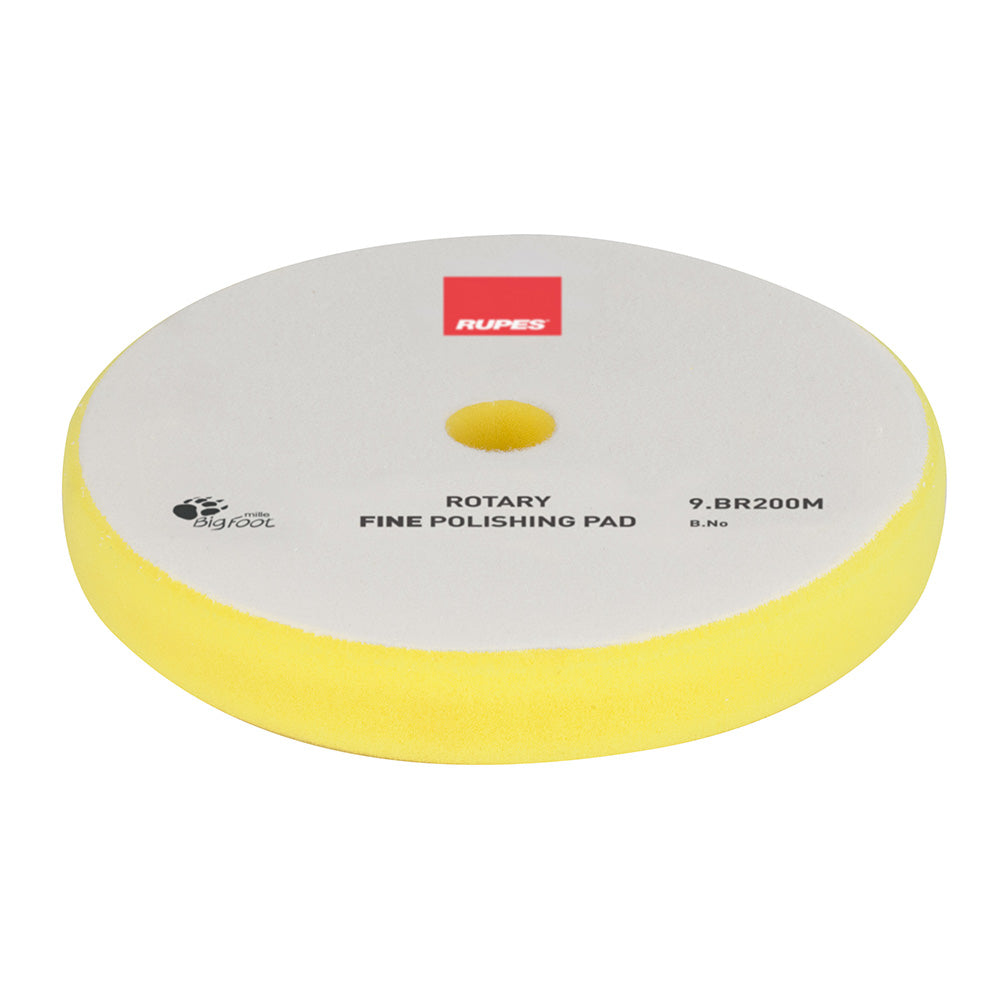 RUPES Rotary Fine Polishing Foam Pad, Yellow 175/180mm (7-inch)