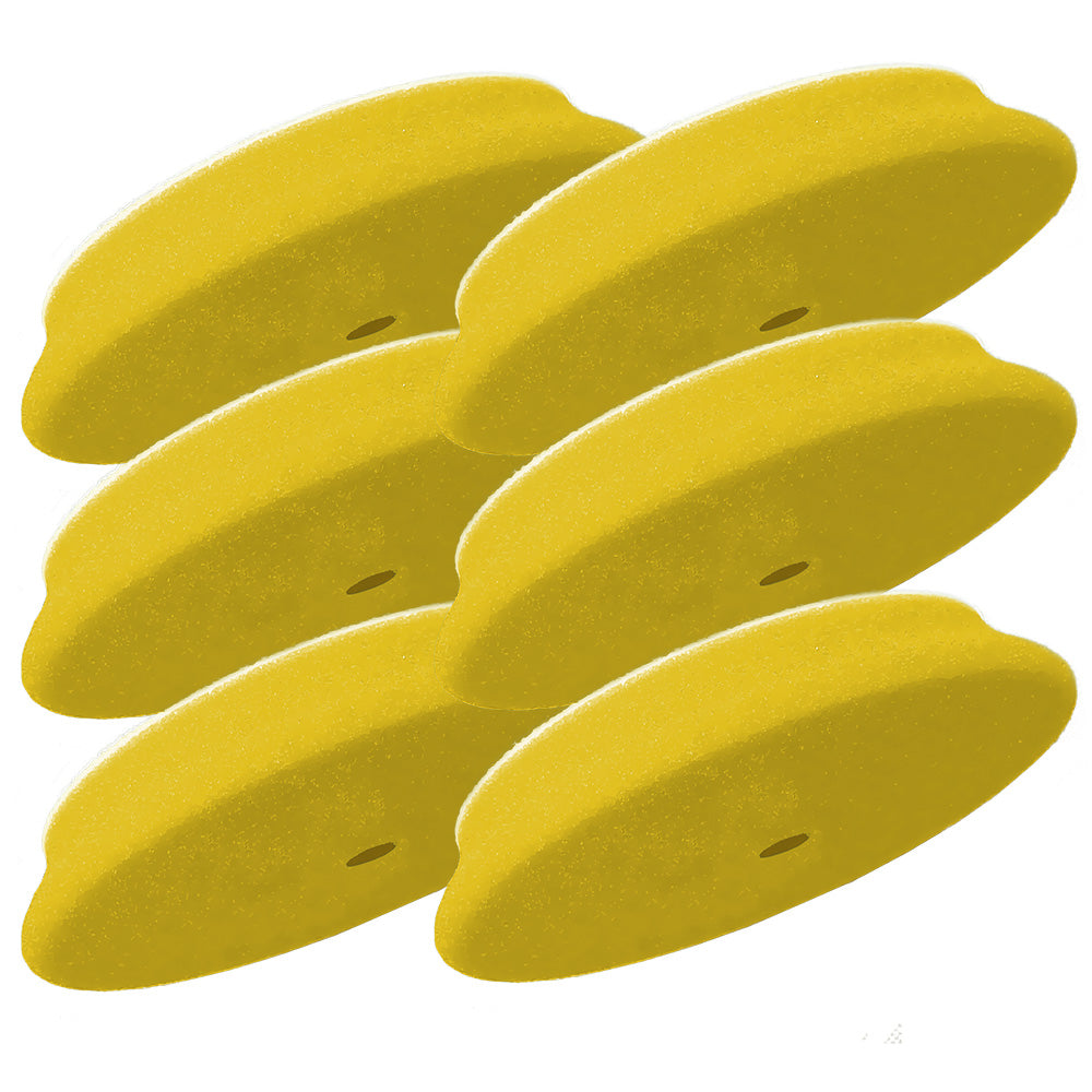 RUPES D-A Fine Finishing Foam Pad, 40mm Yellow 6-Pack – Made in Italy