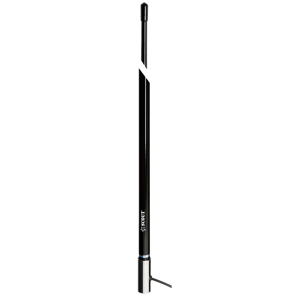 Scout 8' Black Edition VHF Antenna, 6dB Gain, 100% Waterproof