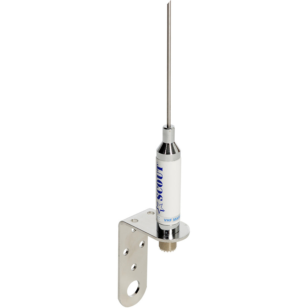 Scout KM-3A 3' Stainless VHF Whip Antenna, 3dB Gain
