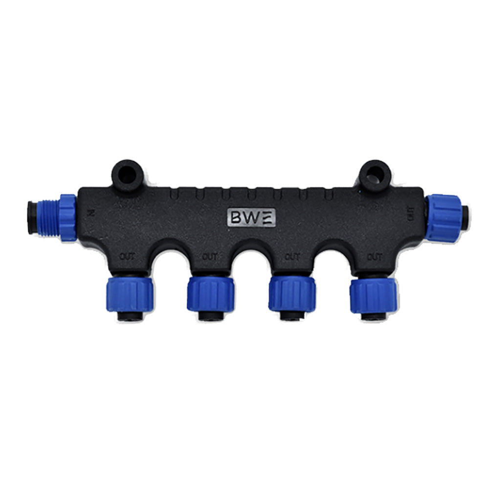 Bluewater NMEA 2000 4-Way Quad T-Connector, IP67 Rated
