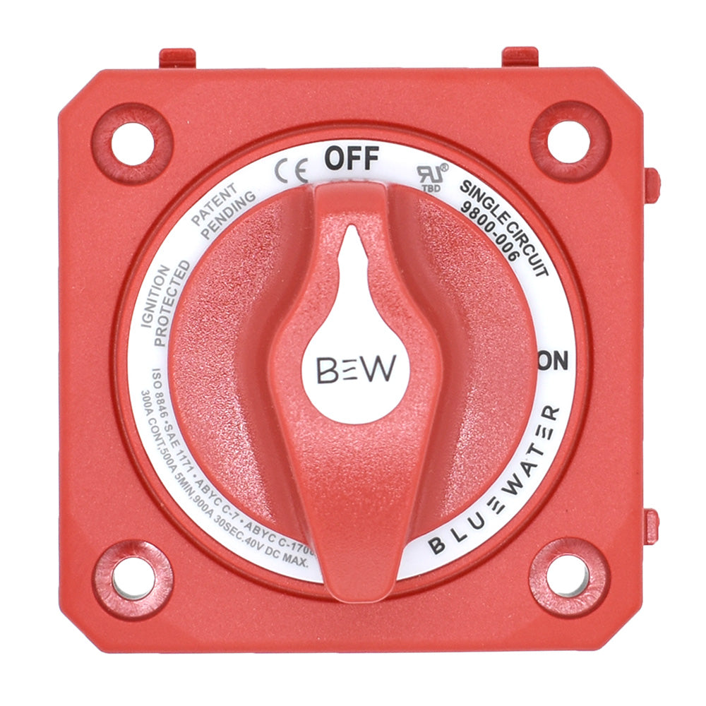Bluewater On/Off Battery Switch, Panel Mount – 300A, 40VDC