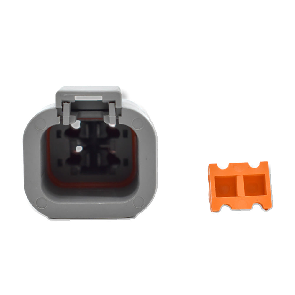 Bluewater 4-Position DTP Male Connector with Wedge Lock, 100-Pack