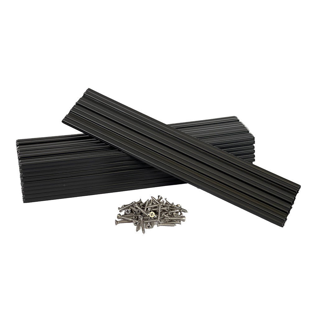 Caliber Marine Slides, 3"x15", Black, 10-Pack