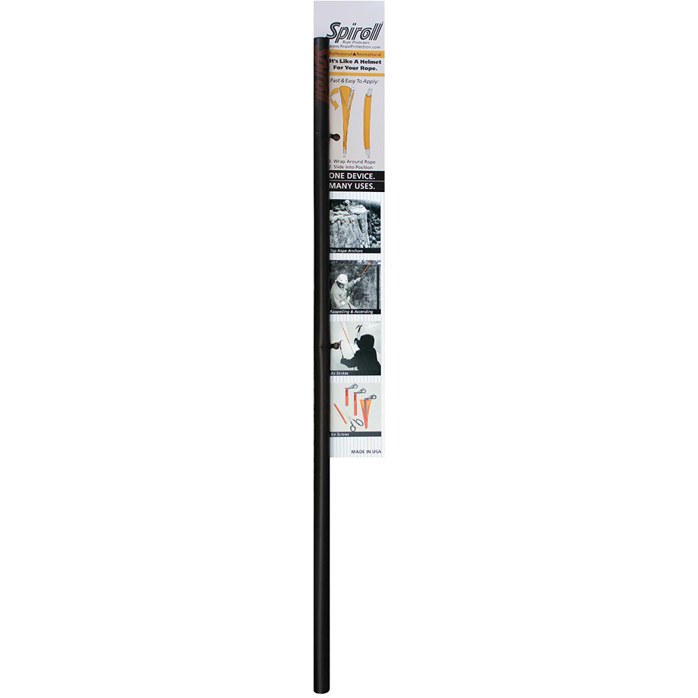 Spiroll Rope Protector, 24" Black – Made in USA, for 1/2"+ Ropes