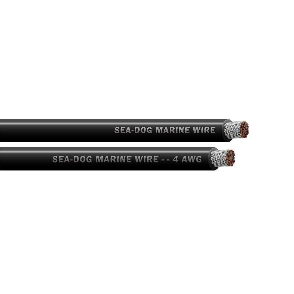 Sea-Dog 4 AWG Black Marine Battery Cable, 50 ft. – UL Listed, Made in USA