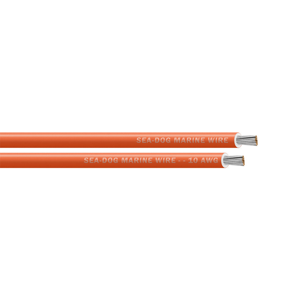 Sea-Dog 10 AWG Orange Tinned Copper Primary Wire, 25 ft.