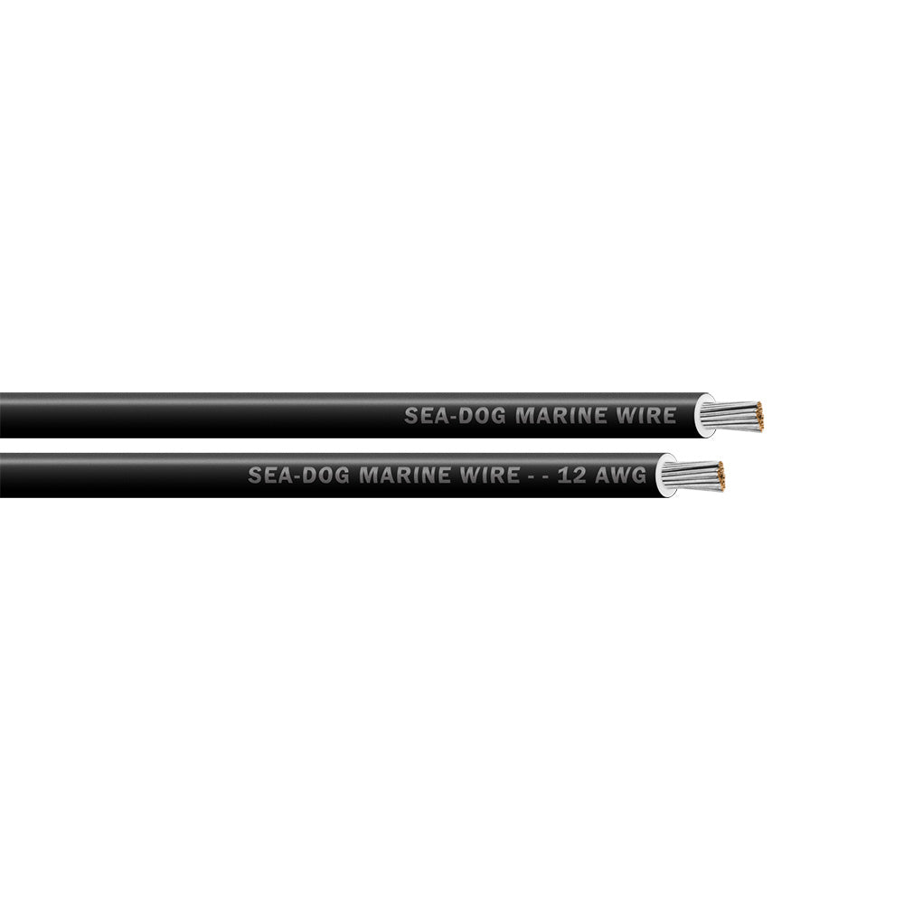 Sea-Dog 12 AWG Black Marine Primary Wire, 100 ft – UL Listed