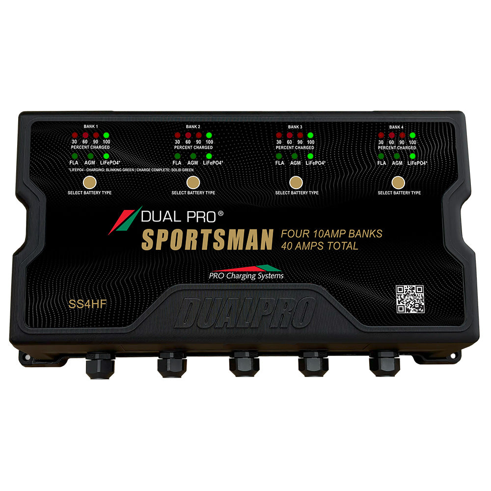 Dual Pro Sportsman HF 4-Bank 40A Battery Charger