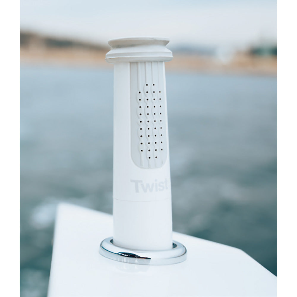 Whale Marine Twist MK2 Deck Shower Mixer, White – UV Resistant & Retrofittable