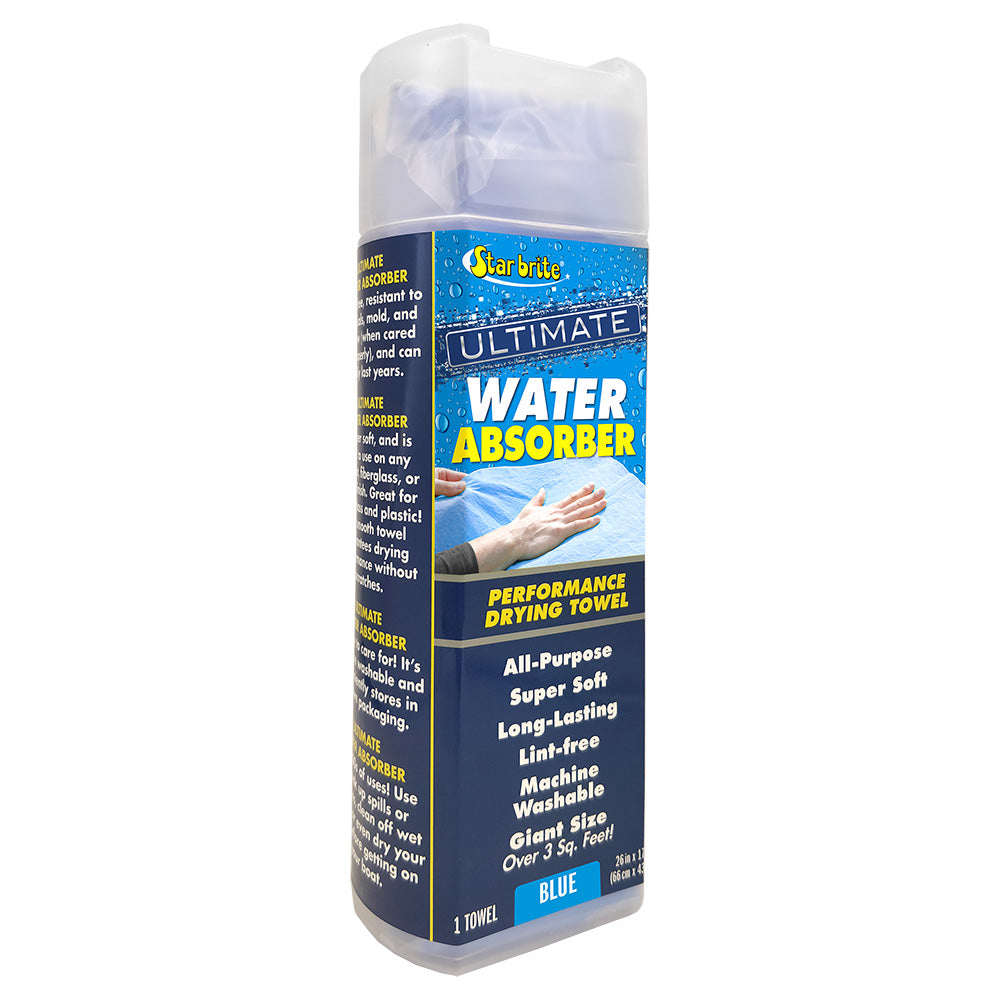 Star brite Ultimate Water Absorber Drying Towel, Blue, 26 x 17 in.