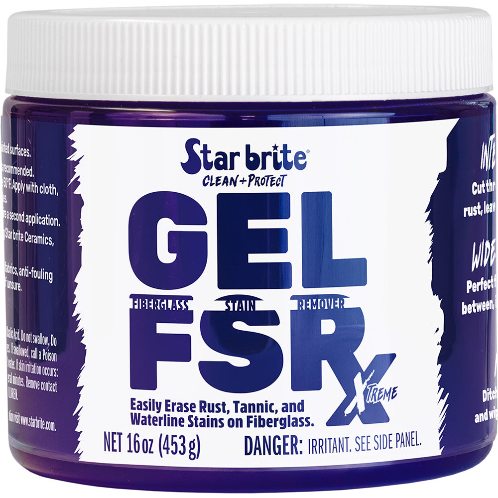Star brite GEL FSR Xtreme Fiberglass Stain Remover, 16 oz – No-Sanding Formula