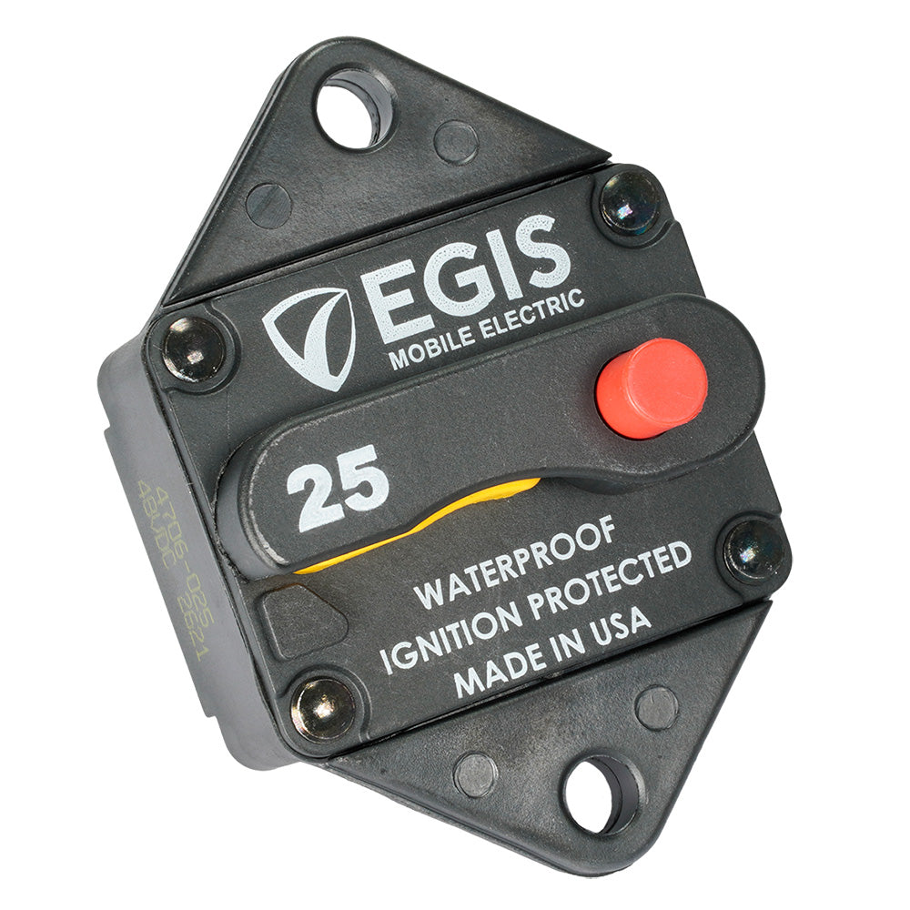 Egis Mobile Electric 85 Series 25A Panel Mount Circuit Breaker