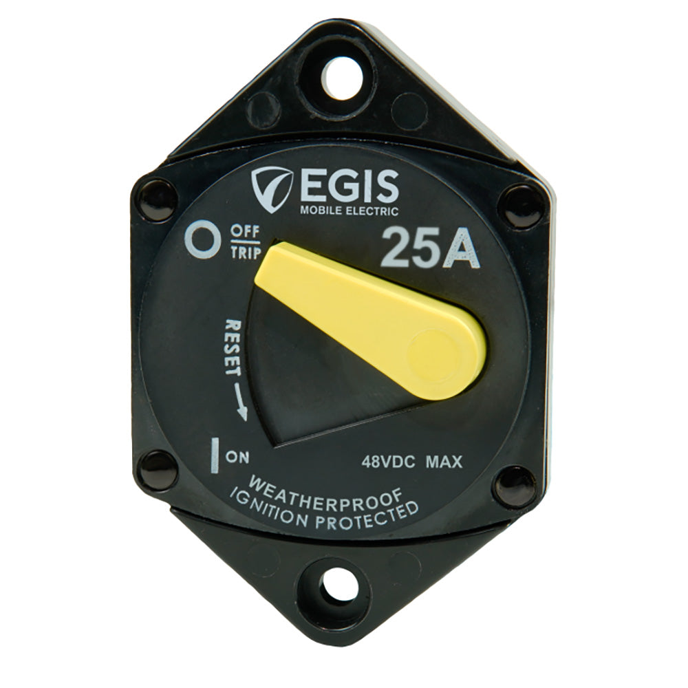 Egis Mobile Electric 87 Series 25A Panel Mount Circuit Breaker