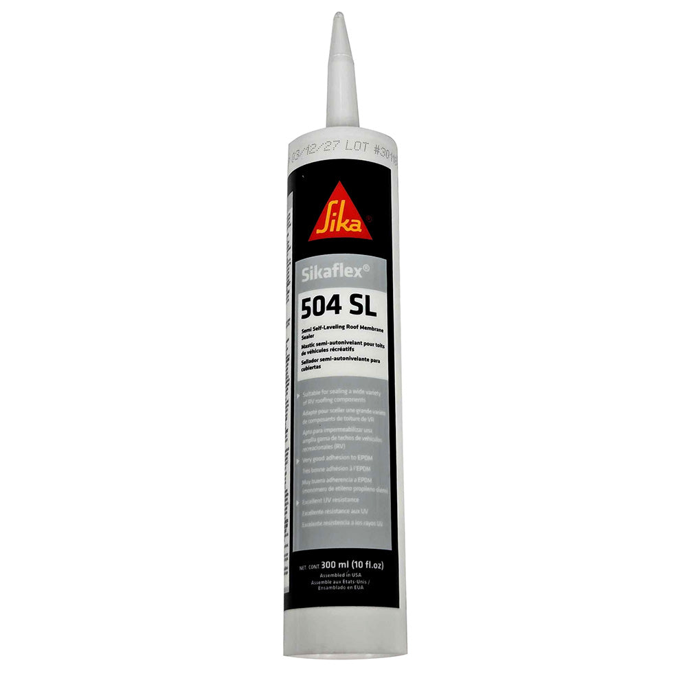 Sika Sikaflex-504 SL Semi-Leveling Roof Membrane Sealer, White, 300ml