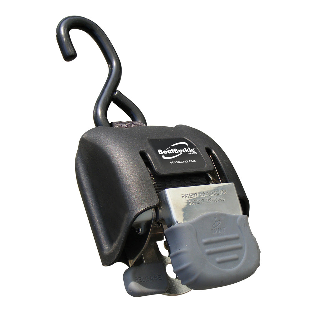 BoatBuckle G2 Retractable Transom Tie-Down, Pair, 2"-43", Stainless Steel